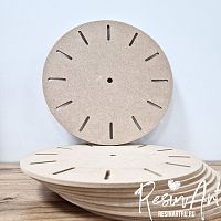 Комплект (10 шт) - Артборд (часы) круг с прорезями 30 см (МДФ)