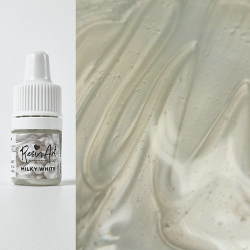 milky white