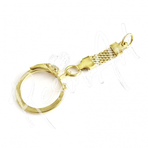 Кольцо с цепочкой для брелока №1 (цвет золото)