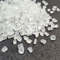 Окатанная стеклянная крошка "Матовый лед" (100 гр) 